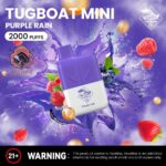 Tugboat Mini 2000 Puffs 2 Nicotine Disposable Vape in UAE Purpple Rain