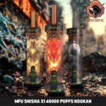 mfu shisha x1 40000 puffs hookah disposable vape in dubai