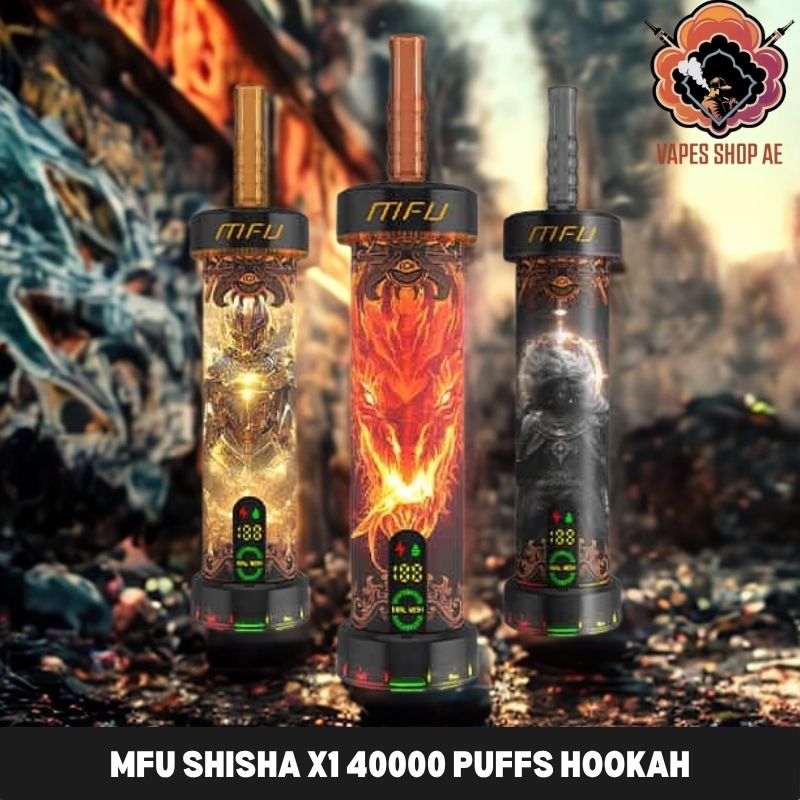 mfu shisha x1 40000 puffs hookah disposable vape in dubai