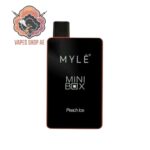 myle mini box 1500 puffs peach ice