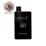myle mini box 1500 puffs peach mango