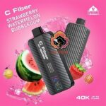 veiik c fiber 40000 puffs strawberry watermelon bubblegum