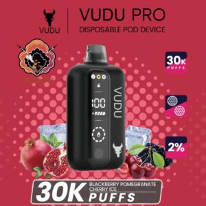 vudu pro 30k puffs 20 mg blackberry pomegranate cherry ice