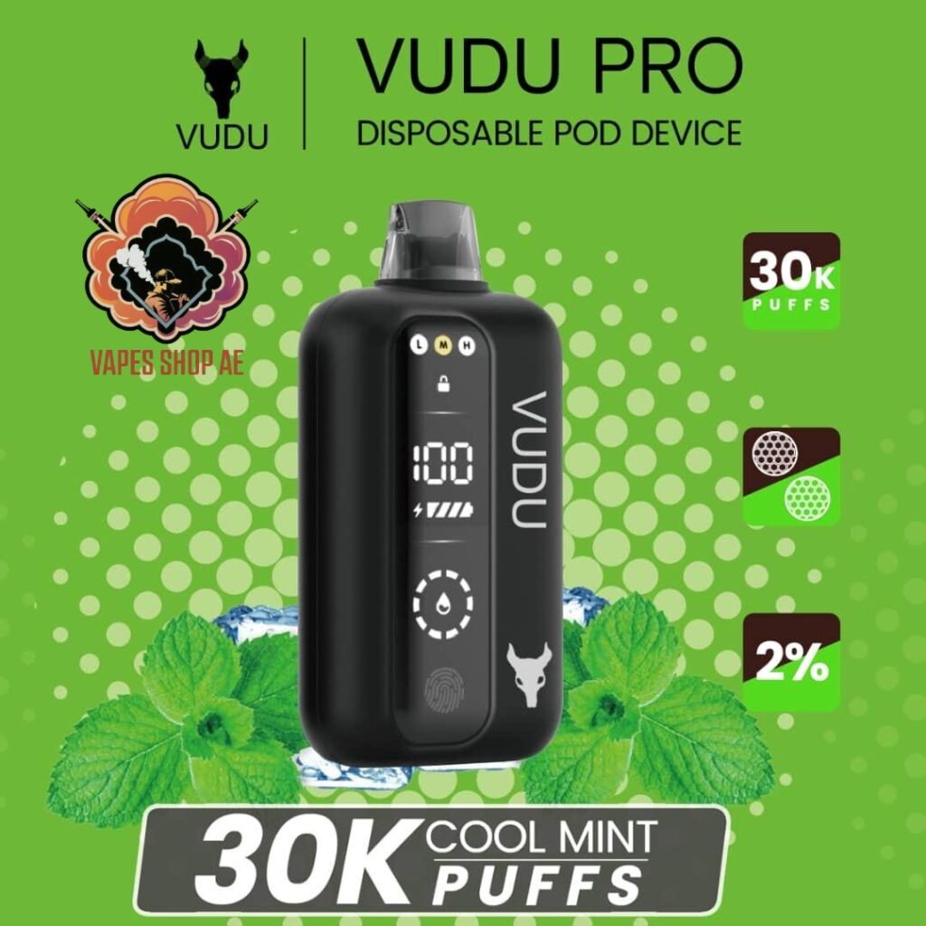 vudu pro 30k puffs 20 mg cool mint