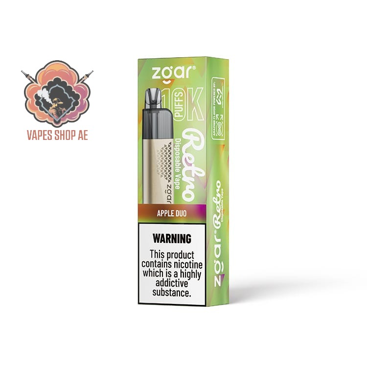 zgar retro 10000 puffs apple duo