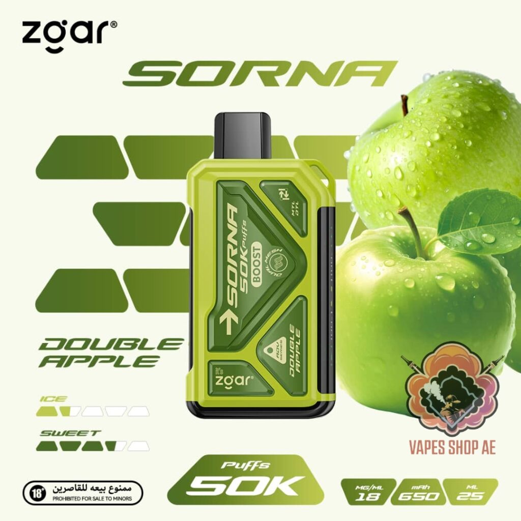 zgar sorna bost 50000 puffs double apple