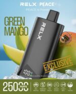 RELX Peace 25k puffs 20MG Disposable Vape in Dubai Green Mango