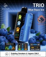 elfbar trio up to 40000 puffs 50mg blue razz ice