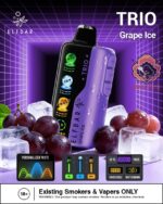 elfbar trio up to 40000 puffs 50mg grape ice