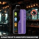 elfbar trio up to 40000 puffs 50mg nicotine 4 mesh coil disposable vape