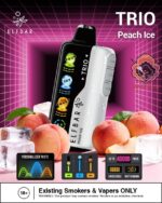 elfbar trio up to 40000 puffs 50mg peach ice