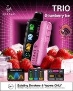 elfbar trio up to 40000 puffs 50mg strawberry ice