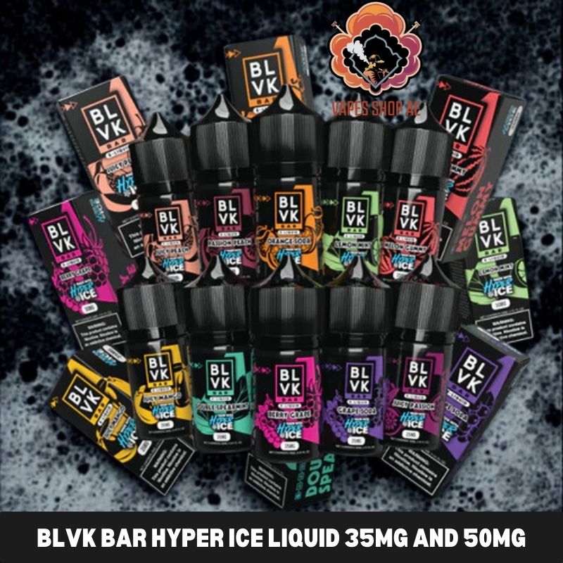 blvk bar hyper ice liquid 35mg and 50mg nicotine