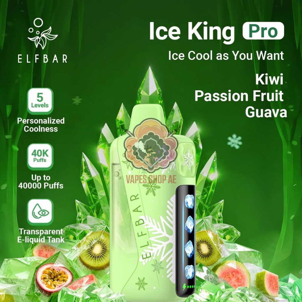 elfbar ice king pro up to 40000 puffs gkiwi passion fruit guava
