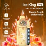 elfbar ice king pro up to 40000 puffs mango peach watermelon