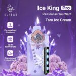 elfbar ice king pro up to 40000 puffs taro ice cream
