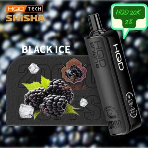 hqd shisha 20000 puffs dtl 2 nicotine black ice