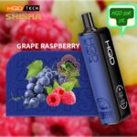 hqd shisha 20000 puffs dtl 2 nicotine grape raspberry