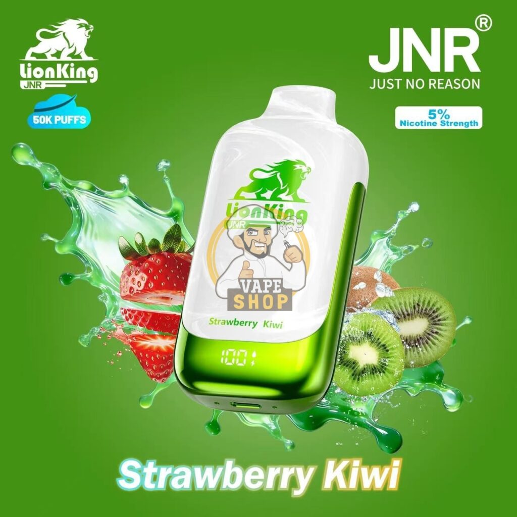 jnr lion king 50000 puffs 50mg nicotine strawberry kiwi 3