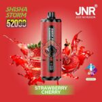 jnr shisha storm 52000 puffs disposable vape 2 dtl in the uae strawberry cherry 2