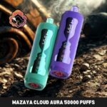 mazaya cloud aura 50000 puffs disposable vape 6mg in the uae