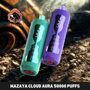 mazaya cloud aura 50000 puffs disposable vape 6mg in the uae