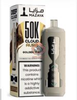 mazaya cloud aura 50000 puffs disposable vape 6mg in the uae golden mint