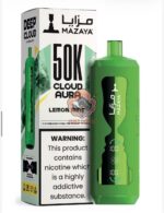 mazaya cloud aura 50000 puffs disposable vape 6mg in the uae lemon mint