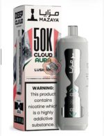 mazaya cloud aura 50000 puffs disposable vape 6mg in the uae lush ice