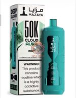 mazaya cloud aura 50000 puffs disposable vape 6mg in the uae mint