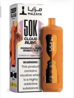 mazaya cloud aura 50000 puffs disposable vape 6mg in the uae passion fruit mango ice