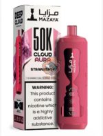 mazaya cloud aura 50000 puffs disposable vape 6mg in the uae strawberry
