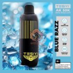 tesiyi ak 50000 puffs disposable vape 50mg in the uae blue razz