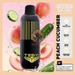 tesiyi ak 50000 puffs disposable vape 50mg in the uae peach cucumber