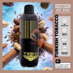 tesiyi ak 50000 puffs disposable vape 50mg in the uae turkish tobacco