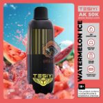 tesiyi ak 50000 puffs disposable vape 50mg in the uae watermelon ice