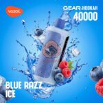 vozol gear hookah 40000 puffs blue razz ice