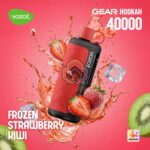 vozol gear hookah 40000 puffs frozen strawberry kiwi