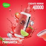 vozol gear hookah 40000 puffs strawberry margarita
