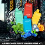 airbar 30000 puffs 30mg nicotine mtl vape