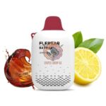 flerbar zero nicotine 3500 puffs vape lemonade cola