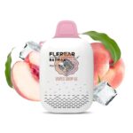 flerbar zero nicotine 3500 puffs vape peach freeze