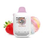 flerbar zero nicotine 3500 puffs vape strawberry cotton candy