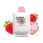 flerbar zero nicotine 3500 puffs vape strawberry ice cream
