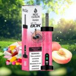 hoqa hok clouds 80k puffs 5 nicotine shisha based vape white gum peach