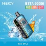 misjoy beta 50000 puffs disposable vape 50mg in the uae bad bull