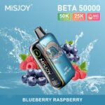 misjoy beta 50000 puffs disposable vape 50mg in the uae blueberry raspberry