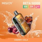 misjoy beta 50000 puffs disposable vape 50mg in the uae cherry cola