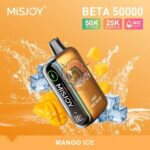misjoy beta 50000 puffs disposable vape 50mg in the uae mango ice