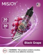 misjoy premium salt nicotine 30mg 30mg liquid usa brand black grape